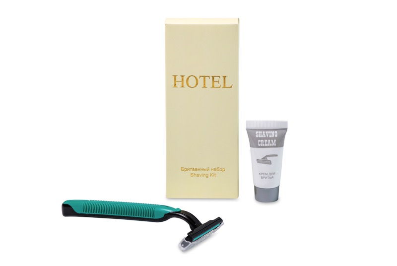 Бритвенный набор в картонной коробочке